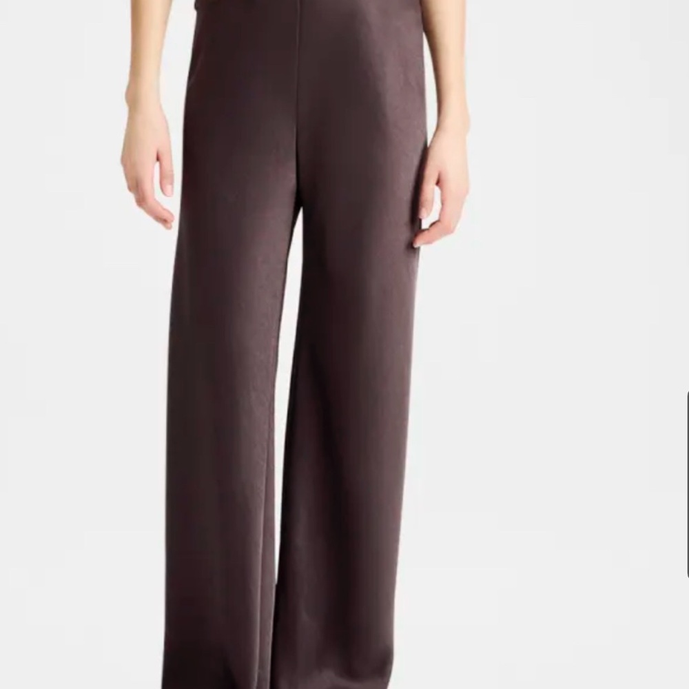 Vince brown satin pants